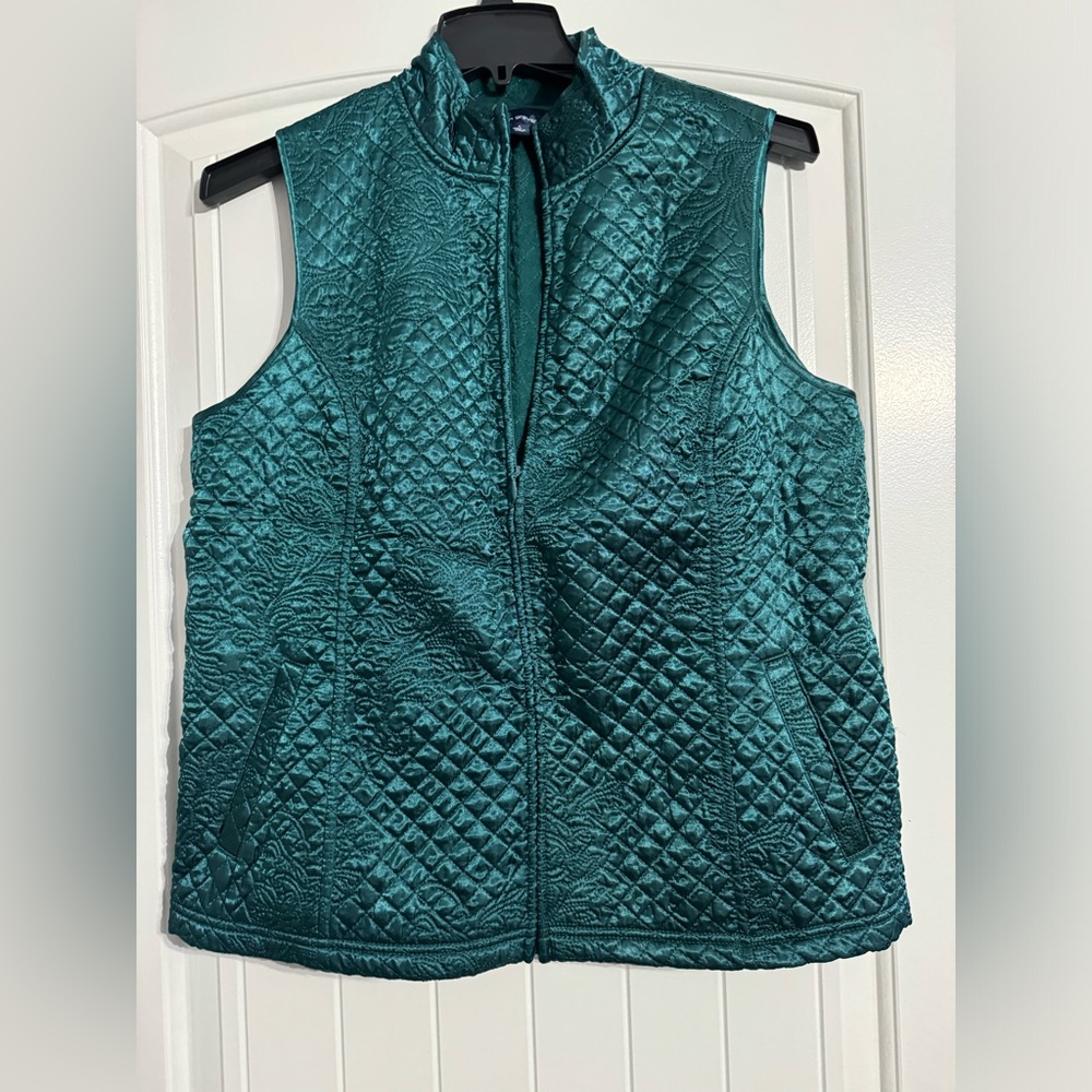 Susan Graver Style Turquoise Aqua Large Vest